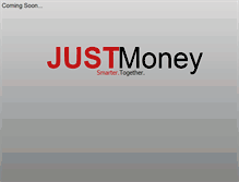 Tablet Screenshot of justmoney.com